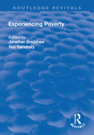 Experiencing Poverty - Jonathan Bradshaw - Roy Sainsbury