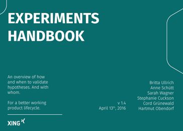 Experiments Handbook - Britta Ullrich - Sarah Wagner - Anne Schutt - Stephanie Cuckson - Cord Grunewald - Hartmut Obendorf