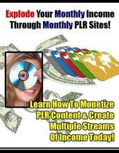 Explode Your Monthly Income Through Monthly PLR Sites!