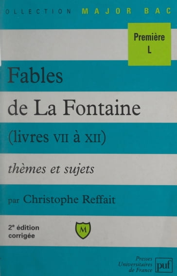Fables de La Fontaine - Christophe Reffait - Pascal Gauchon - Éric Cobast