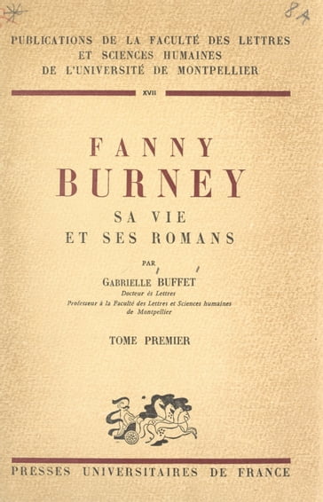 Fanny Burney (1) - Faculté des lettres et sciences humaines de l