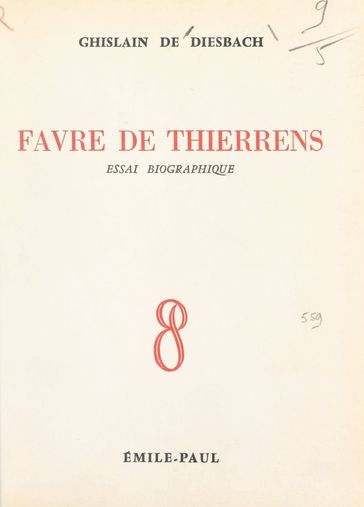 Favre de Thierrens - Ghislain de Diesbach