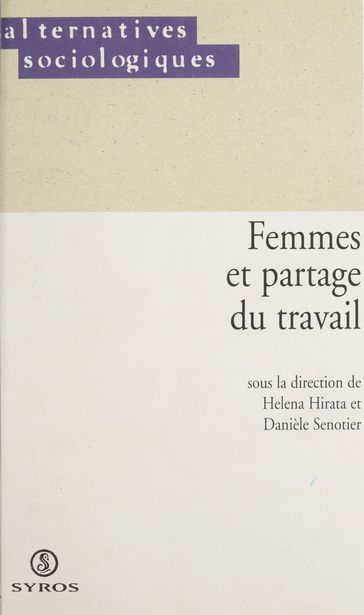 Femmes et partage du travail - Collectif - Helena Hirata - Durand Jean-Pierre