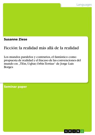 Ficción: la realidad más allá de la realidad - Susanne Ziese