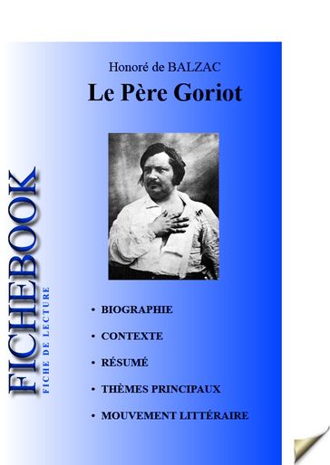 Fiche de lecture Le Père Goriot - Honoré de Balzac