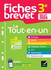 Fiches brevet Le tout-en-un du Brevet 2024 - 3e (toutes les matières)