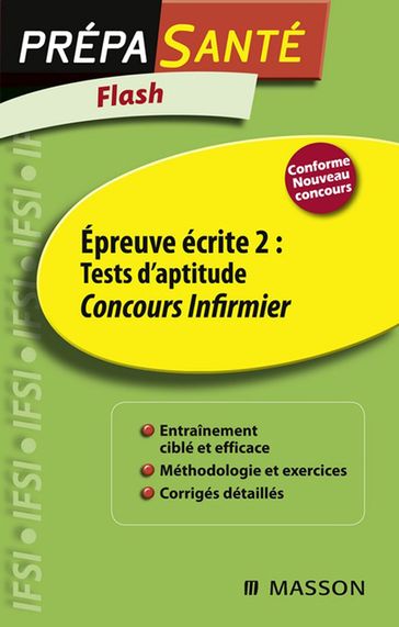 Flash Épreuve écrite 2 : Tests d'aptitude Concours Infirmier - Daniel Guérin - Marie-Françoise Baranes