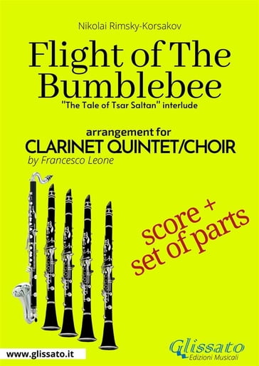 Flight of The Bumblebee - Clarinet Quintet Score & Parts - Nikolai Rimsky-Korsakov