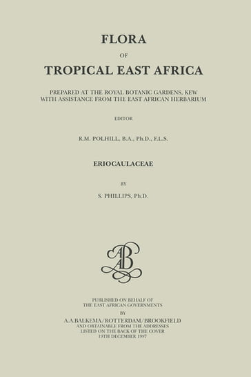 Flora of Tropical East Africa - Eriocaulaceae (1997) - Sylvia Phillips