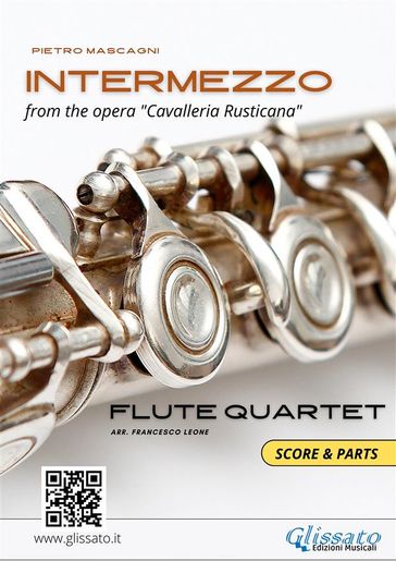 Flute Quartet sheet music: Intermezzo (score & parts) - Pietro Mascagni - Francesco Leone