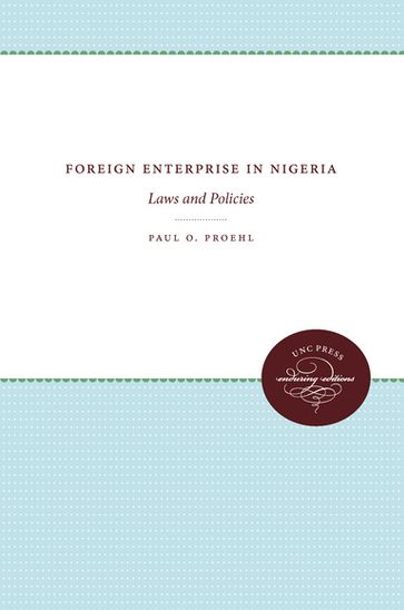 Foreign Enterprise in Nigeria - Paul O. Proehl