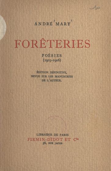 Forêteries - Mary André