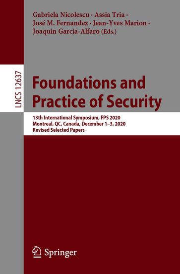 Foundations and Practice of Security