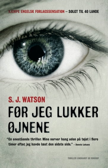 Før jeg lukker øjnene - S.J. Watson