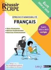 Français - Epreuve écrite - admissibilité - 2024-205