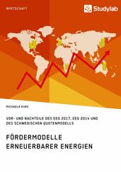 Fördermodelle Erneuerbarer Energien. Vor- und Nachteile des EEG 2017, EEG 2014 und des schwedischen Quotenmodells