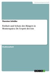 Freiheit und Schutz des Bürgers in Montesquieu: De l esprit des lois