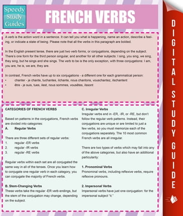 French Verbs (Speedy Study Guides) - Speedy Publishing