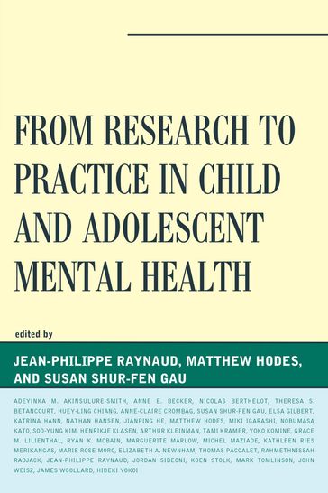 From Research to Practice in Child and Adolescent Mental Health - Jean-Philippe Raynaud
