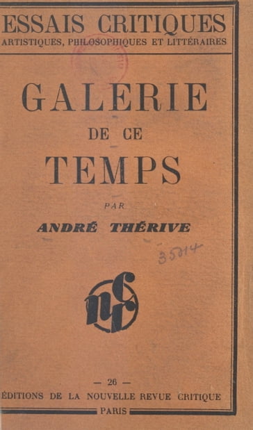 Galerie de ce temps - André Thérive