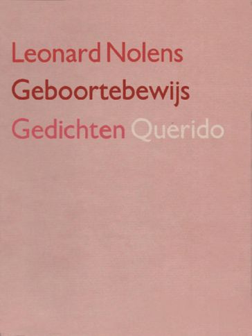 Geboortebewijs - Leonard Nolens