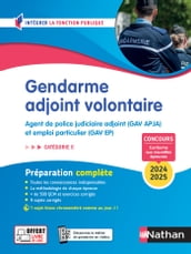 Gendarme adjoint volontaire - Tout en un - Intégrer la fonction publique - 2024/2025 - ePUB