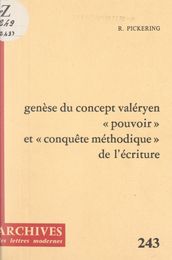 Genèse du concept valéryen 