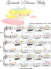 Gertrude s Dream Waltz Easy Piano Sheet Music with Colored Notes