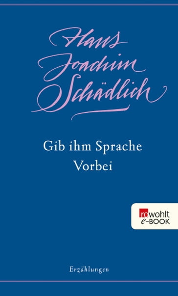 Gib ihm Sprache / Vorbei - Hans Joachim Schadlich