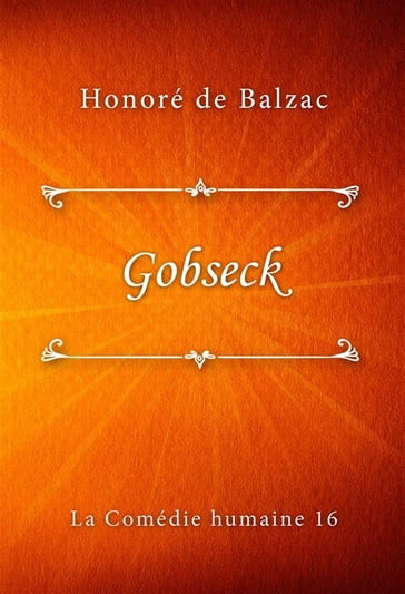 Gobseck - Honoré de Balzac