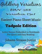 Goldberg Variations BWV 988 Variation 15a1 Easiest Piano Sheet Music Tadpole Edition