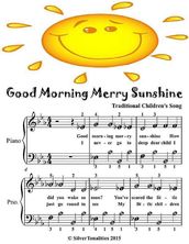 Good Morning Merry Sunshine - Easiest Piano Sheet Music Junior Edition