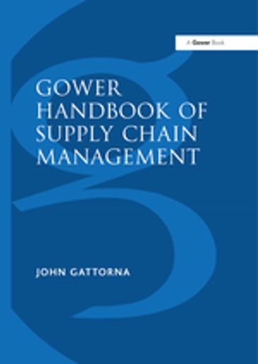 Gower Handbook of Supply Chain Management