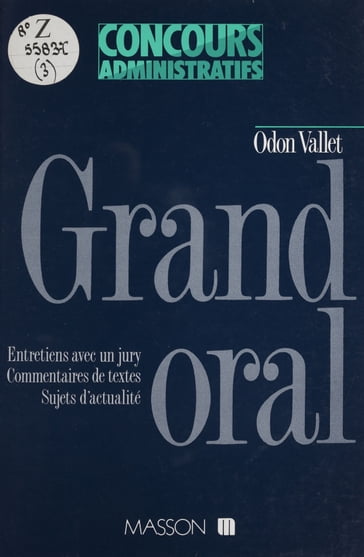 Grand oral - Odon Vallet