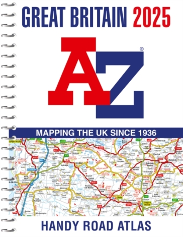 Great Britain A-Z Handy Road Atlas 2025 (A5 Spiral) - A Z Maps