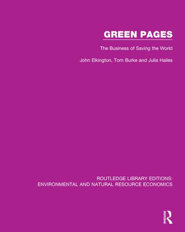 Green Pages - John Elkington - Julia Hailes - Tom Burke