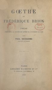 Gœthe et Frédérique Brion