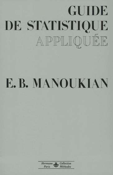 Guide de statistique appliquée - Edouard B. Manoukian