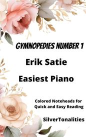 Gymnopedie Number 1 Easiest Piano Sheet Music with Colored Notation