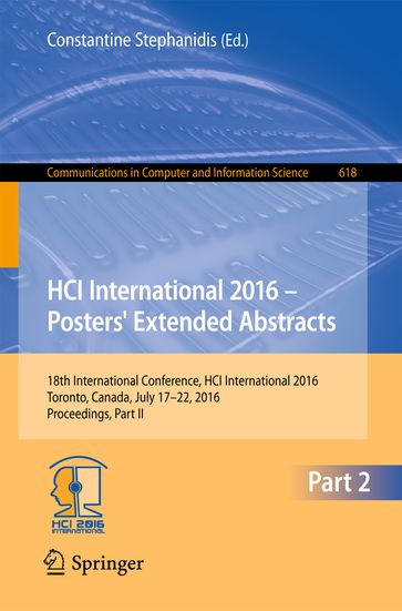 HCI International 2016  Posters' Extended Abstracts