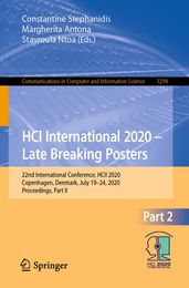 HCI International 2020 Late Breaking Posters