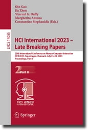 HCI International 2023  Late Breaking Papers