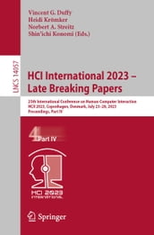 HCI International 2023  Late Breaking Papers