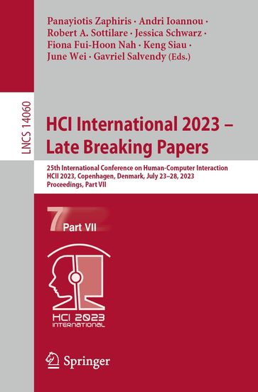 HCI International 2023  Late Breaking Papers