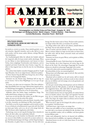 Hammer + Veilchen Nr. 18