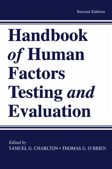 Handbook of Human Factors Testing and Evaluation