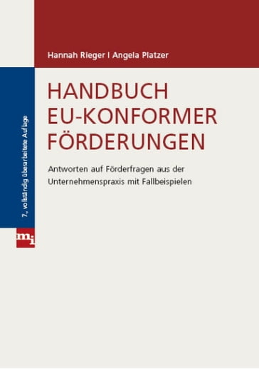 Handbuch EU-konformer Förderungen - Hannah Rieger