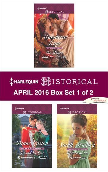 Harlequin Historical April 2016 - Box Set 1 of 2 - Diane Gaston - Marguerite Kaye - Sarah Mallory