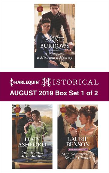 Harlequin Historical August 2019 - Box Set 1 of 2 - Annie Burrows - Laurie Benson - Lucy Ashford