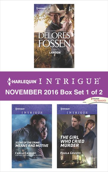 Harlequin Intrigue November 2016 - Box Set 1 of 2 - Carla Cassidy - Delores Fossen - Paula Graves